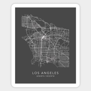 Los Angeles Map Magnet